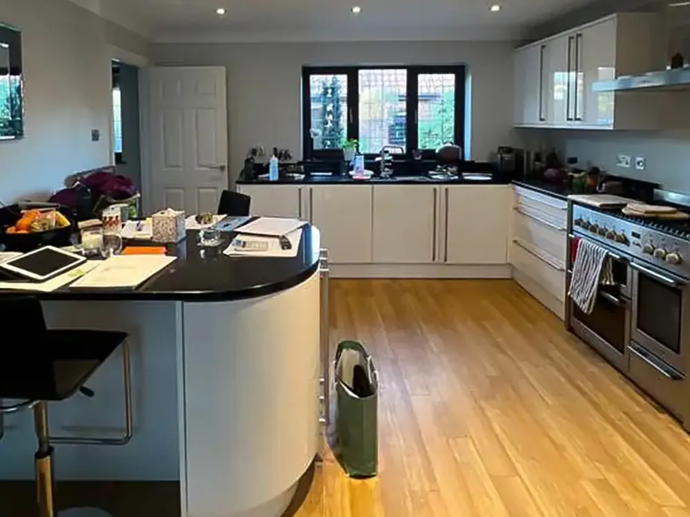 Dated kitchen before renovation